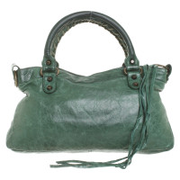 Balenciaga City Bag aus Leder in Grün