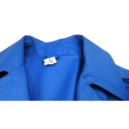 Burberry Giacca/Cappotto in Cotone in Blu