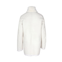 Joseph Jacke/Mantel aus Leder in Weiß