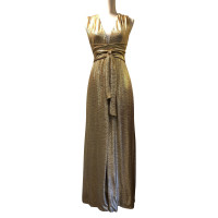 Halston Heritage Kleid aus Viskose in Gold