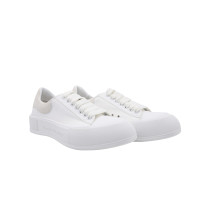Alexander McQueen Sneakers aus Baumwolle in Weiß