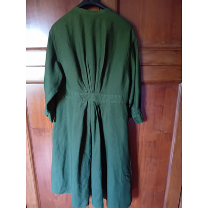 Aspesi Kleid aus Leinen in Grün