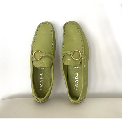 Prada Slippers/Ballerinas Leather in Green