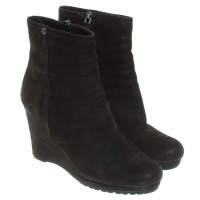Prada Brown Suede Ankle Boots