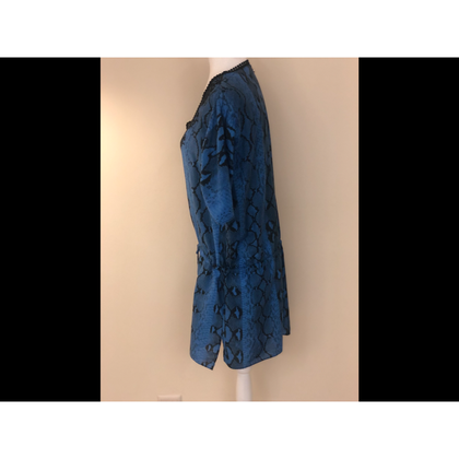 Roberto Cavalli Dress Cotton in Blue