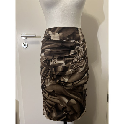 Escada Skirt Silk in Beige