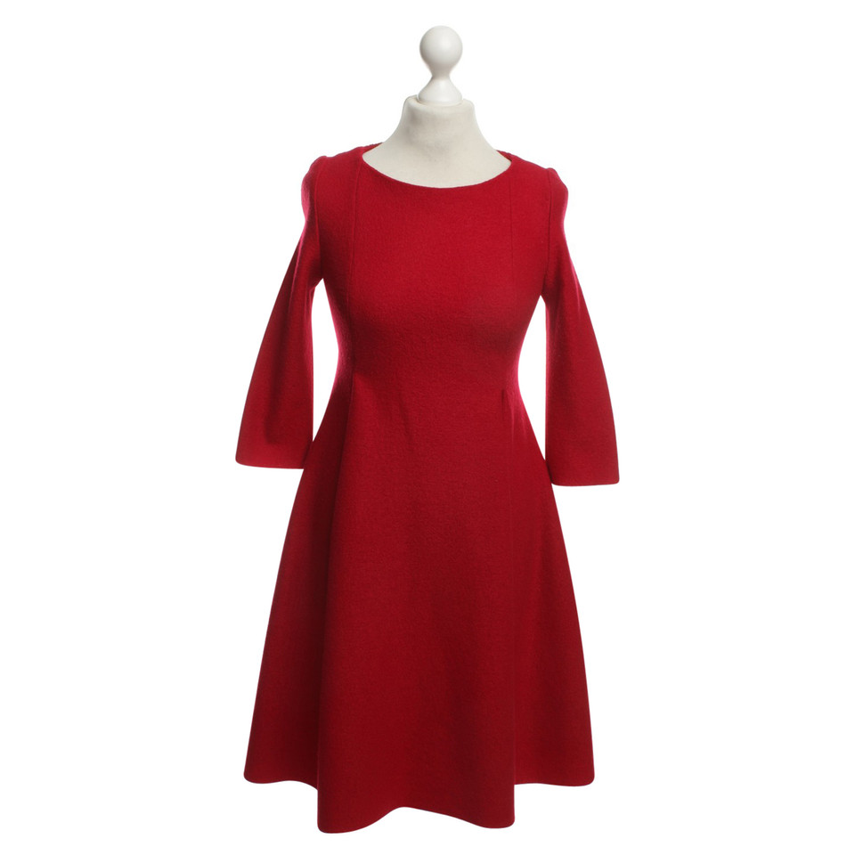 Cacharel Robe rouge en laine