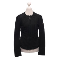 Armani Jeans Jacke/Mantel aus Leder in Schwarz