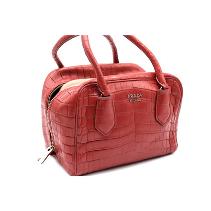 Prada Shopper Leather in Pink