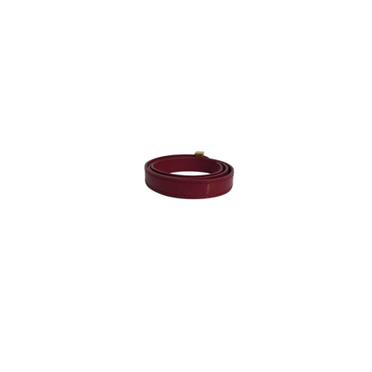 Louis Vuitton Bracelet/Wristband Leather in Red