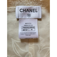 Chanel Weste aus Wolle in Creme