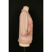 Chanel Jacke/Mantel aus Kaschmir in Rosa / Pink