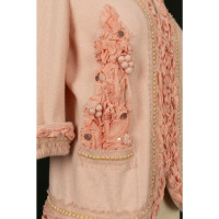 Chanel Jacke/Mantel aus Kaschmir in Rosa / Pink