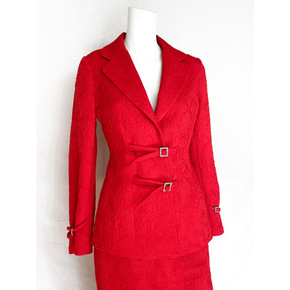 Moschino Cheap And Chic Suit Wool in Red