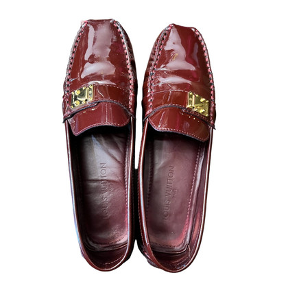Louis Vuitton Slippers/Ballerinas Patent leather in Bordeaux
