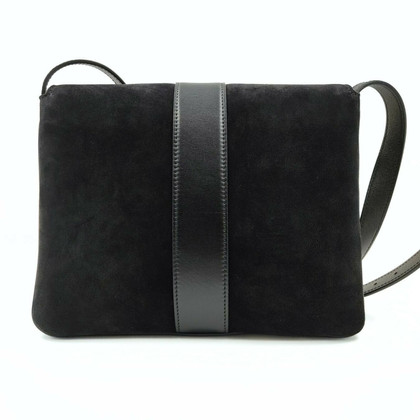 Gucci Arli Shoulder Bag Small Suède in Zwart