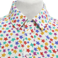 Saint Laurent Zijden blouse in multicolor
