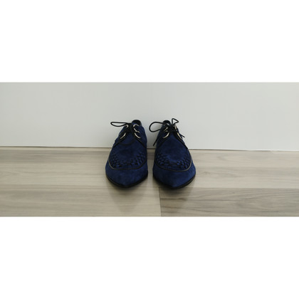 Burberry Lace-up shoes Suede in Blue