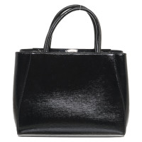 Fendi 2jours Mini aus Lackleder in Schwarz