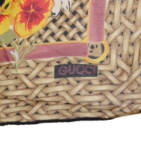 Gucci Sciarpa di seta con mix di motivi