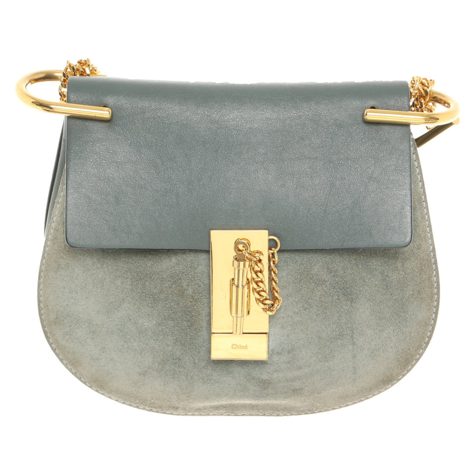 Chloé Drew Small Leather in Turquoise