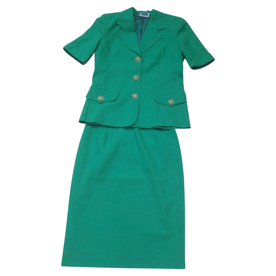 Luisa Spagnoli Anzug aus Baumwolle in Grün