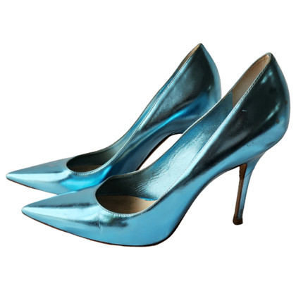 Christian Dior Pumps/Peeptoes Leather in Turquoise