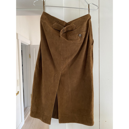 Ralph Lauren Skirt Suede in Brown