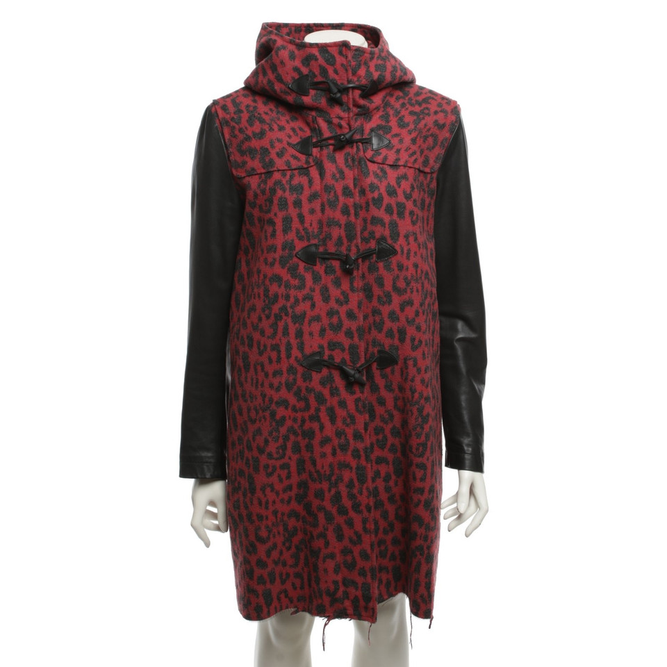 Diesel Black Gold Parka with leopard pattern