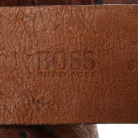 Hugo Boss Cintura in Pelle in Marrone