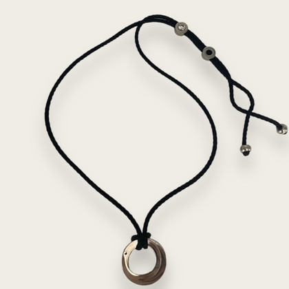 Bulgari Necklace Steel in Black