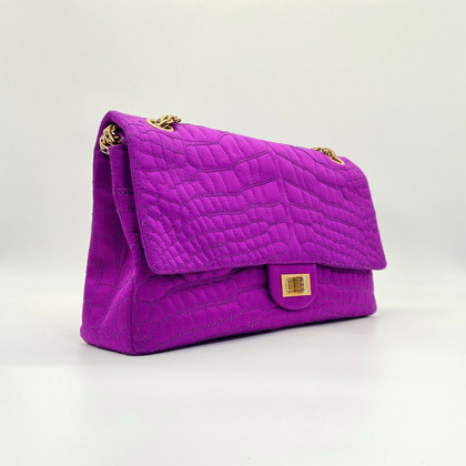 Chanel 2.55 aus Seide in Violett