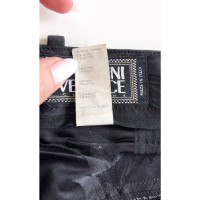 Gianni Versace Paire de Pantalon en Coton en Noir