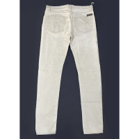 Burberry Jeans in Cotone in Crema