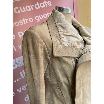 Twinset Milano Jacket/Coat Leather in Beige