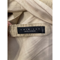 Twinset Milano Jacke/Mantel aus Leder in Beige
