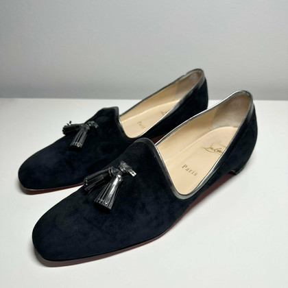 Christian Louboutin Slippers/Ballerinas Suede in Black