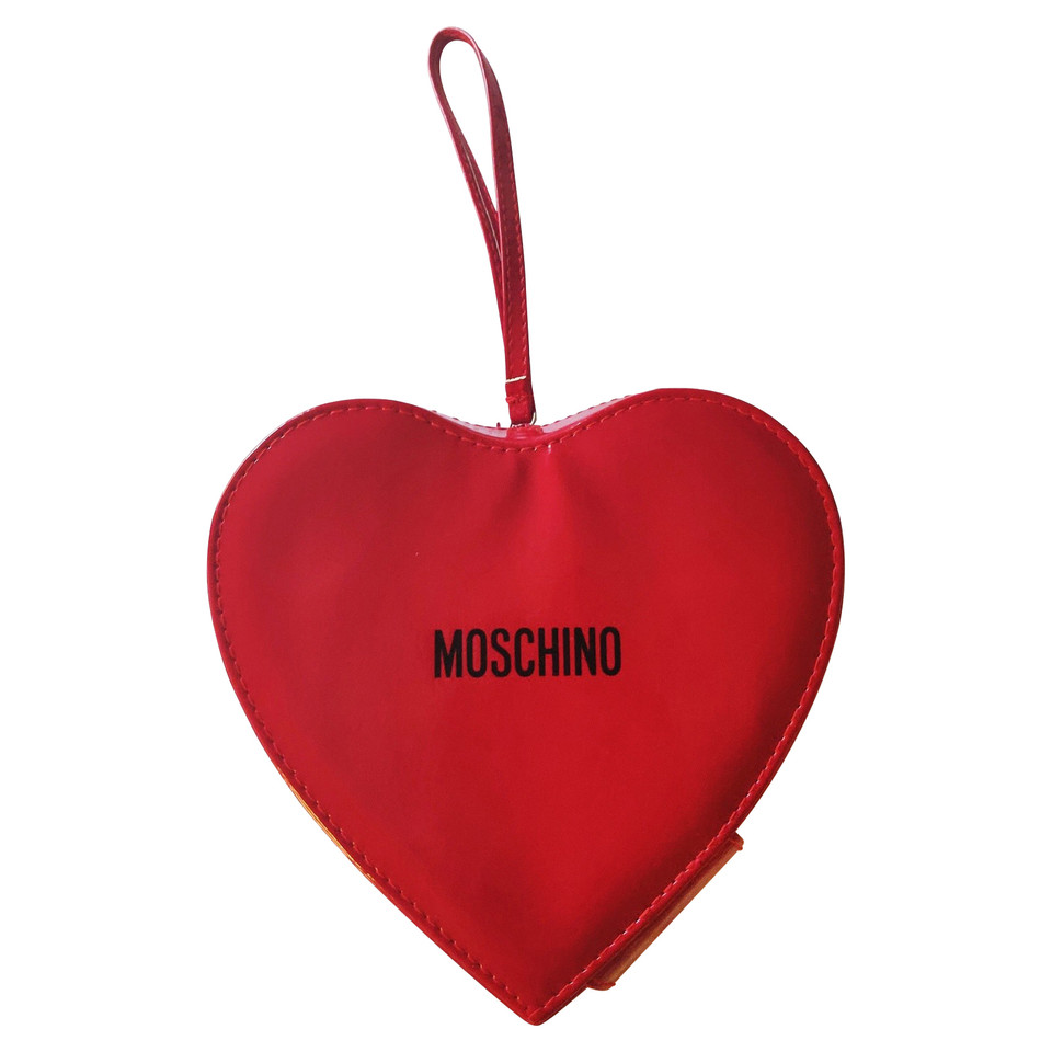Moschino Clutch Bag in Red