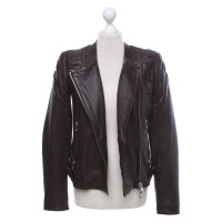 Closed Jacket/Coat Leather in Brown