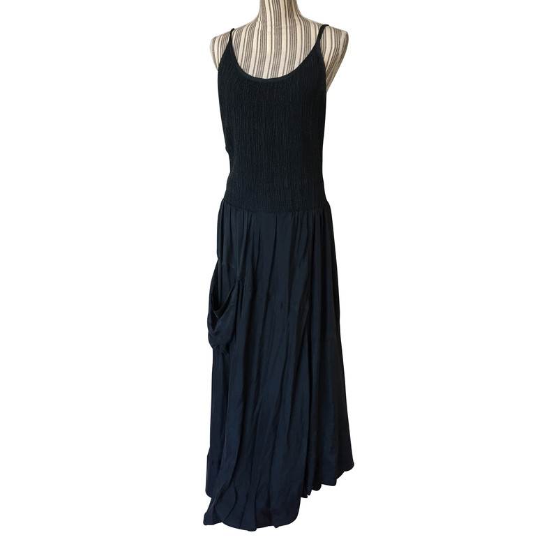 Dkny Blue silk long dress