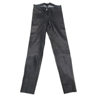 Alice + Olivia Trousers Leather in Blue