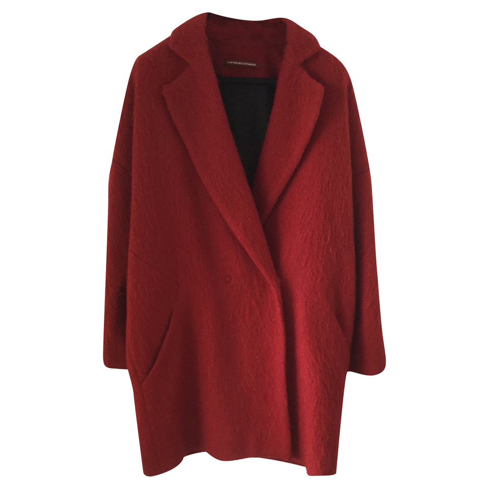 Comptoir Des Cotonniers Manteau rouge en laine