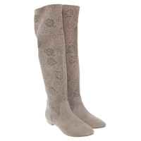 The Seller Boots with lace pattern