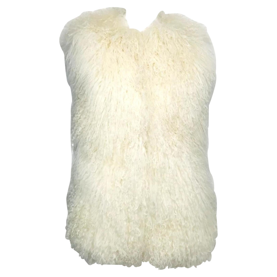 Burberry Prorsum Vest Fur in White