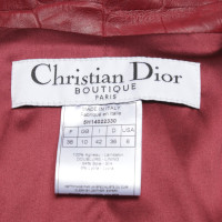 Christian Dior Lederen jas in reptielenlook