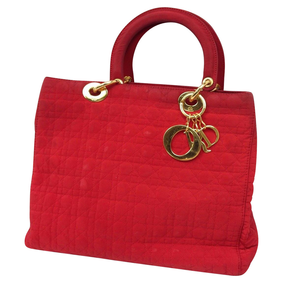 Christian Dior Diana Canvas in Red