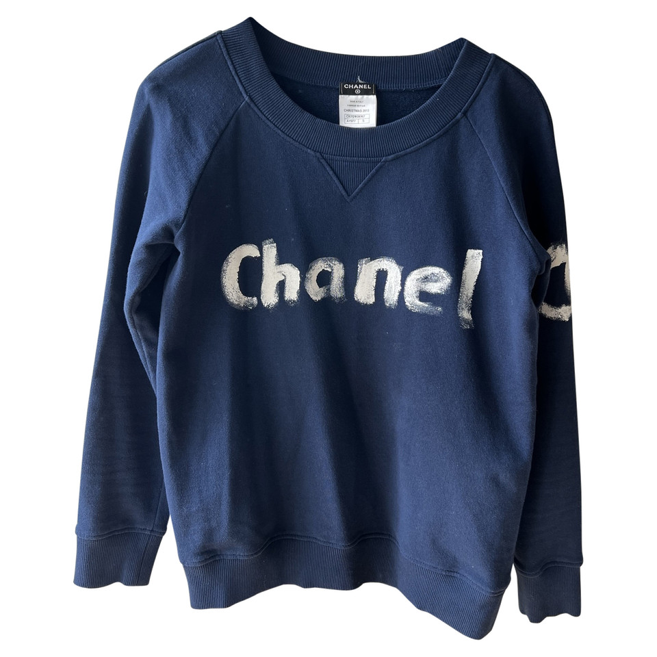 Chanel Top en Coton en Bleu