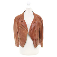 Prada Light brown short jacket made of leather
