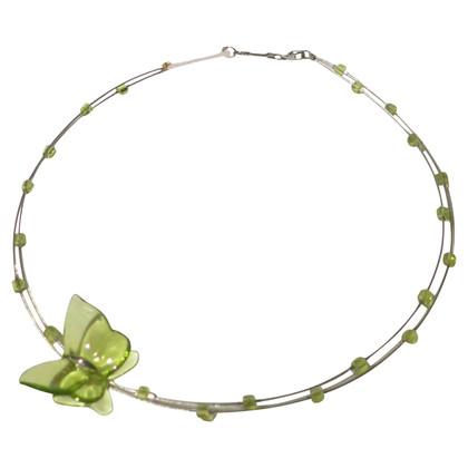 Baccarat Necklace Silver in Olive