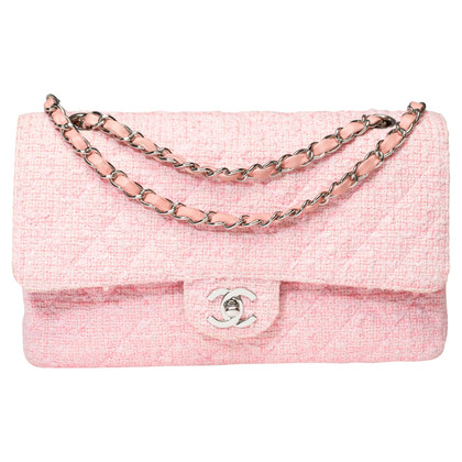 Chanel Flap Bag Wool in Pink